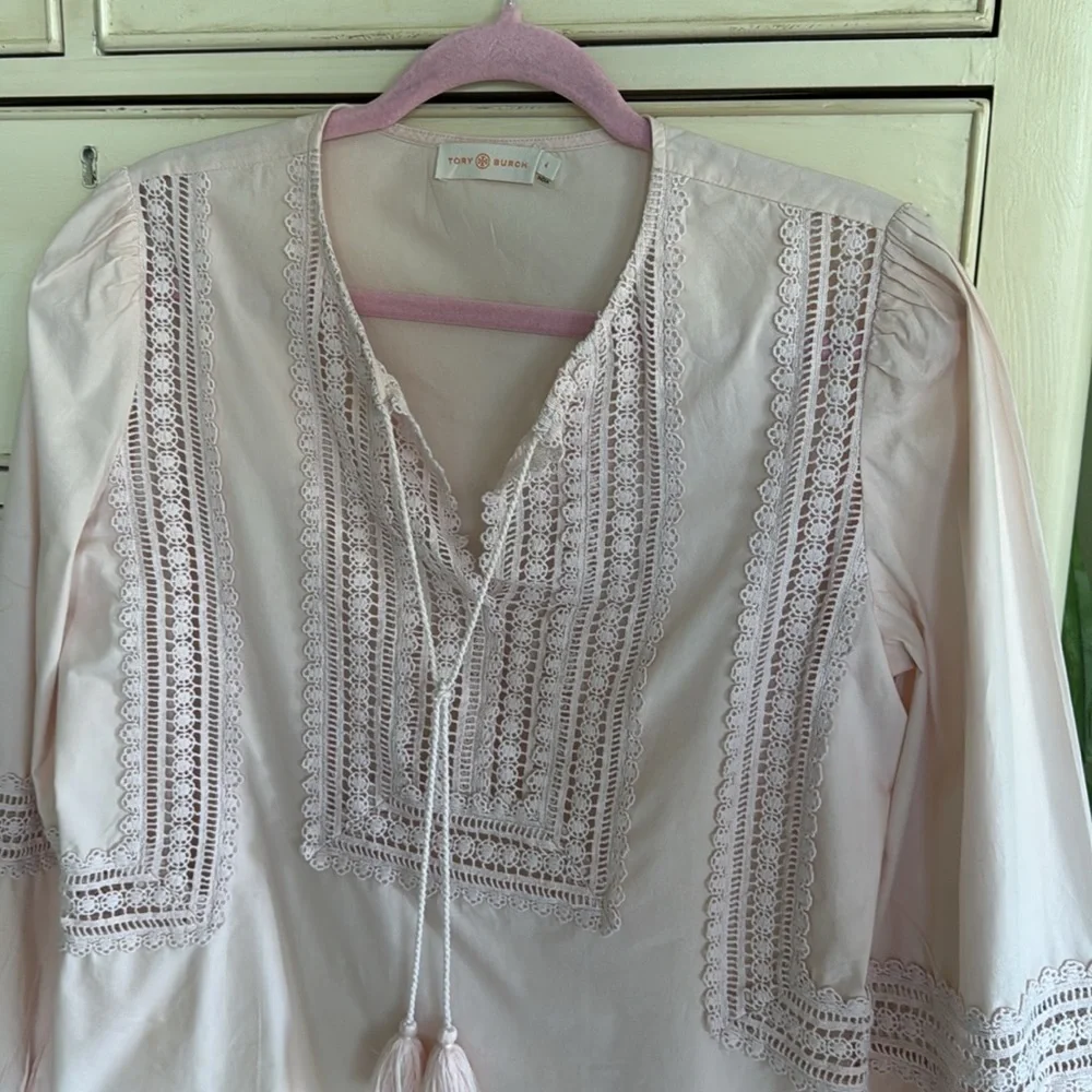 Tory Burch Marissa Top in Porcelain Pink size 4